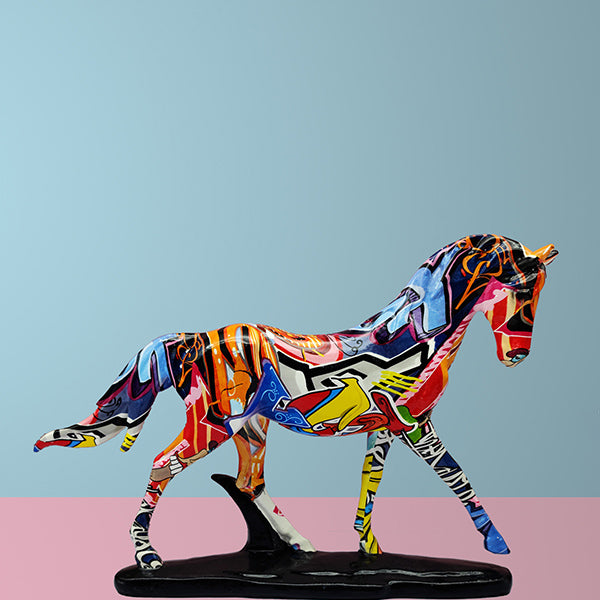 Model Hest B - Kreative farverige figurer