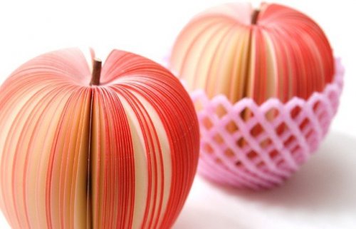 Frugt papirs noter 6 stk