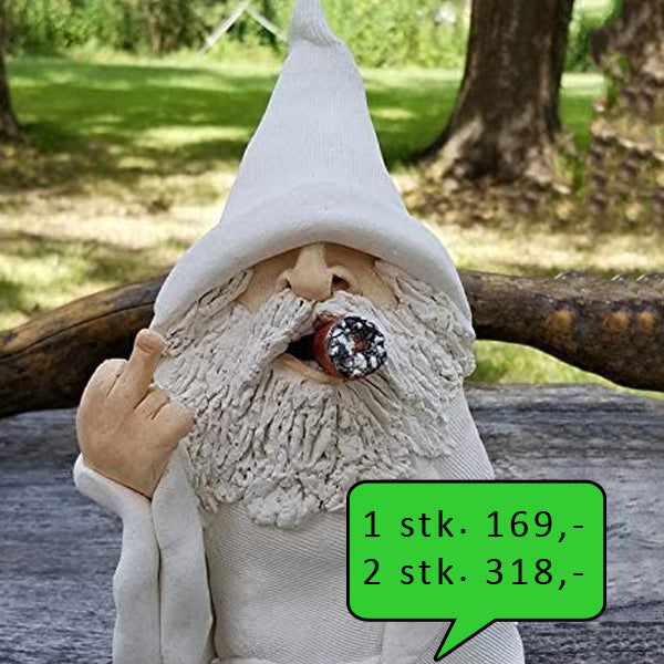 Hvid nisse (Cigar + Fuck finger)