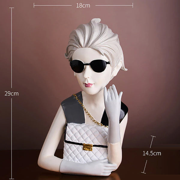 Model Moderne kvinde - Kreative farverige figurer