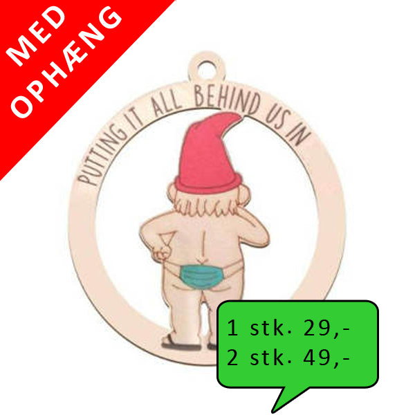 Nisse med klart budskab omkring mundbind (uden årstal)