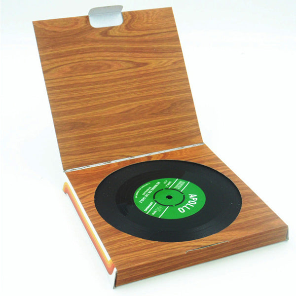 Vintage vinyl plade som bordskåner