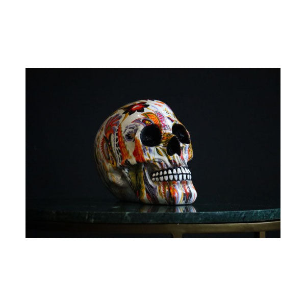 Mexican skull, richly decorated