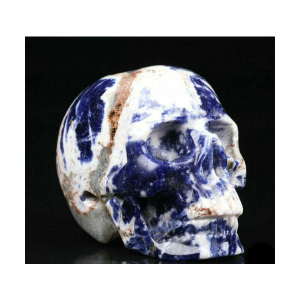 Blue and creme Sodalite memento mori