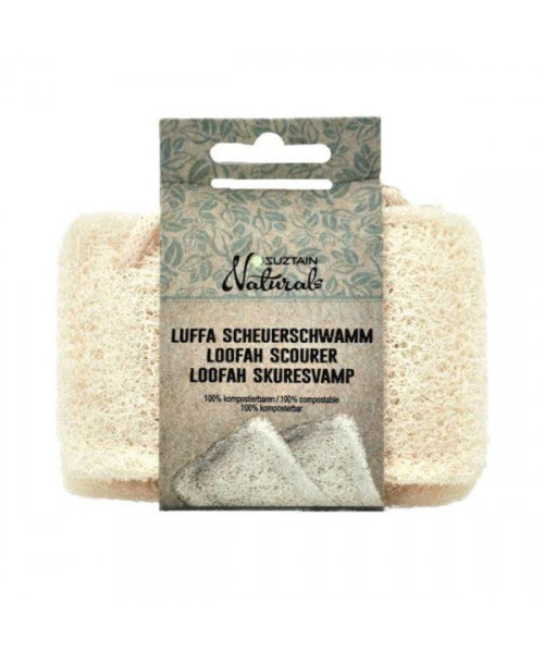 Suztain Naturals - Skuresvamp af Loofah 2-pak