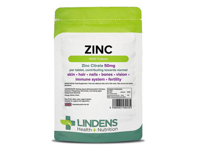 Zink Citrat 1000 stk. 50 mg ( Lindens )